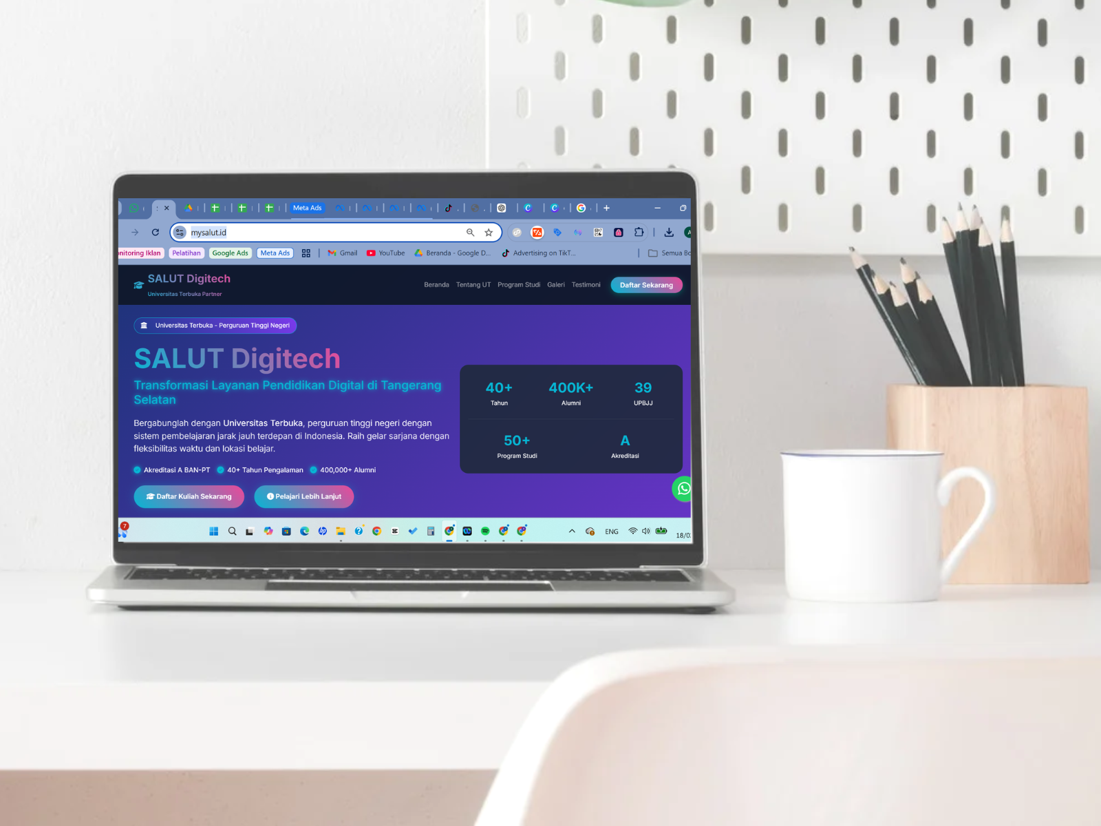 Pembuatan Website Company Profile & Sistem Informasi Layanan Akademik MySALUT